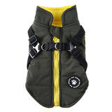 Chest Strap Jacket Cotton-Padded Coat