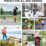 Hands Free Dog Leash Pet Walking And Training Belt With Phone Pocket And Water Bottle Holder