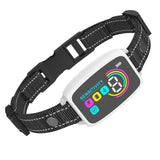 Smart Automatic Anti Barking Dog Collar Rechargeable Bark Stopper HD Digital Display IP67 Waterproof Collar
