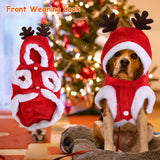 New Year/Christmas Santa Claus Reindeer Antlers Costume Winter Coat Outfit