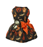 Halloween Pet Dress Pumpkin Print Party Clothing Costume