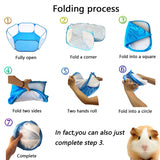 Portable Small Pets Playpen Cloth Folding Outdoor Indoor Exercise Cage Tent