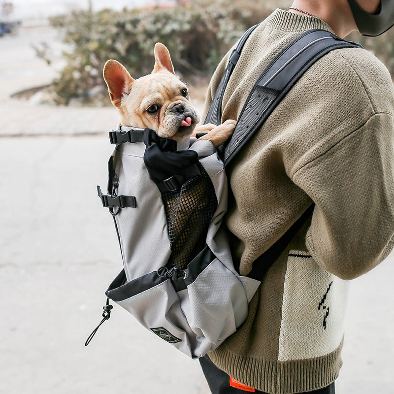 Pet Carrier Bag Backpack Double Shoulder Portable Travel Outdoor Travel