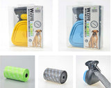 Pet Travel Foldable Pooper Scooper With 1 Roll Decomposable Bags Clean Pick Up Cleaner