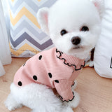 Pet Dotted Turtleneck Bottoming Shirt
