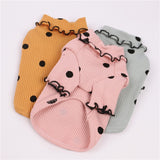 Pet Dotted Turtleneck Bottoming Shirt