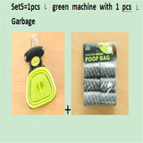 Pet Travel Foldable Pooper Scooper With 1 Roll Decomposable Bags Clean Pick Up Cleaner