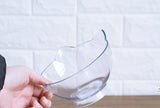 Inclined Food Cat Ear Oblique Mouth Transparent Single Pet Bowl