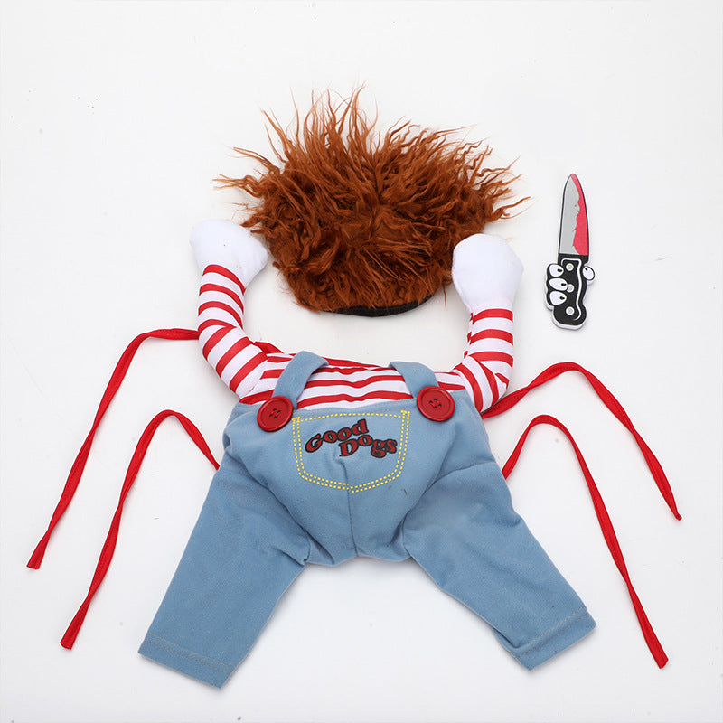 Halloween Scary Party Gatherings Pet Costume Adjustable Cosplay Costume