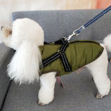 Waterproof Winter Coat With Harness Warm Clothing Jacket Chihuahua Labrador