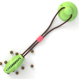 Silicon Suction Cup Tug Interactive Ball For Pet Chew Bite Tooth Cleaning Toothbrush