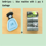 Pet Travel Foldable Pooper Scooper With 1 Roll Decomposable Bags Clean Pick Up Cleaner