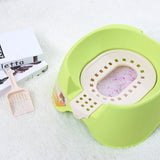 Spillproof Cat Litter Pan Semi-enclosed Oversize
