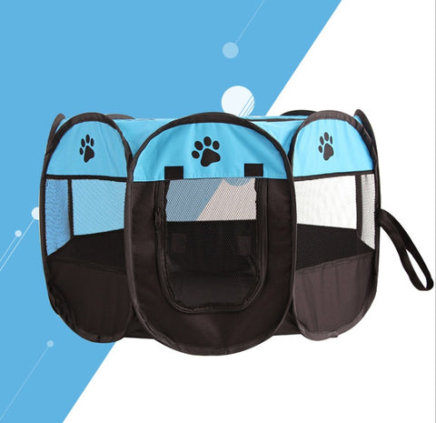 Folding Octagonal Pet Fence Oxford Cloth Kennel