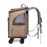 Portable Folding Trolley Traveling Backpack With Universal Wheel