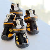 Printed Suede Cotton Dog Shoes