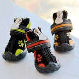 Printed Suede Cotton Dog Shoes