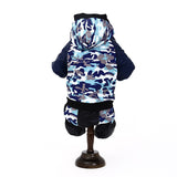 Autumn Winter Camouflage Hooded Pet Clothing