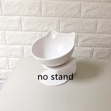 Inclined Food Cat Ear Oblique Mouth Transparent Single Pet Bowl