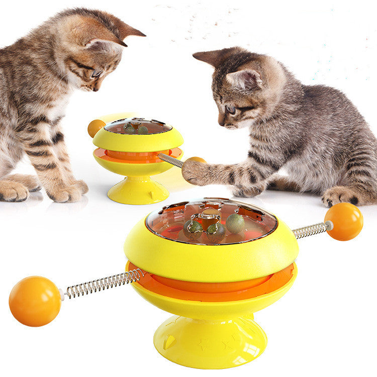 Rotatable Balls With Catnip Interactive Training For Cats