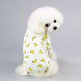 Pet Four-Legged Cotton Home Pajamas Casual Cartoon Fruit Pattern
