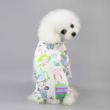 Pet Four-Legged Cotton Home Pajamas Casual Cartoon Fruit Pattern
