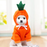Fruit Dog Hoodie Winter Warm Fleece Coat