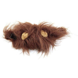 Funny Pet Hat Emulation Lion Hair Mane Ears Head Cap Scarf Halloween Festival Costume