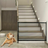 Pets Baby Safety Gate Mesh Fence Magic Portable Guard Net Stairs Doors