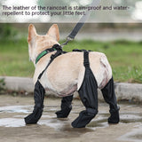 Soft Waterproof Adjustable Dog Boots Breathable Outdoor Walking French Pets Paws Protector