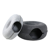 Cat Nest Round Woolen Felt Pet Dual-use Tunnel