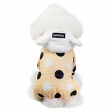 Warm Big polka Dotted Four-Leg Cotton Coat