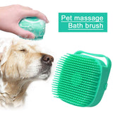 Soft Silicone Pet Shampoo Massager Shower Brush Comb Grooming Scrubber For Bathing