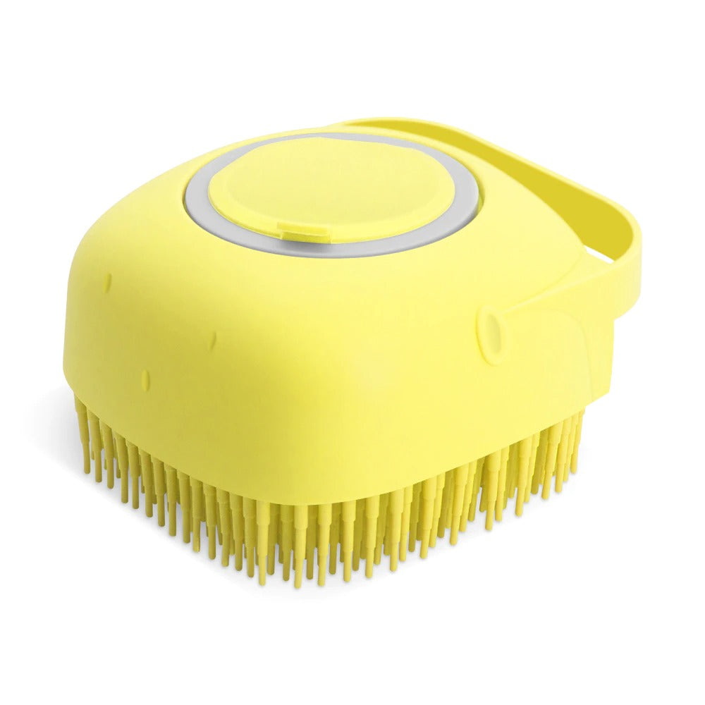 Soft Silicone Pet Shampoo Massager Shower Brush Comb Grooming Scrubber For Bathing