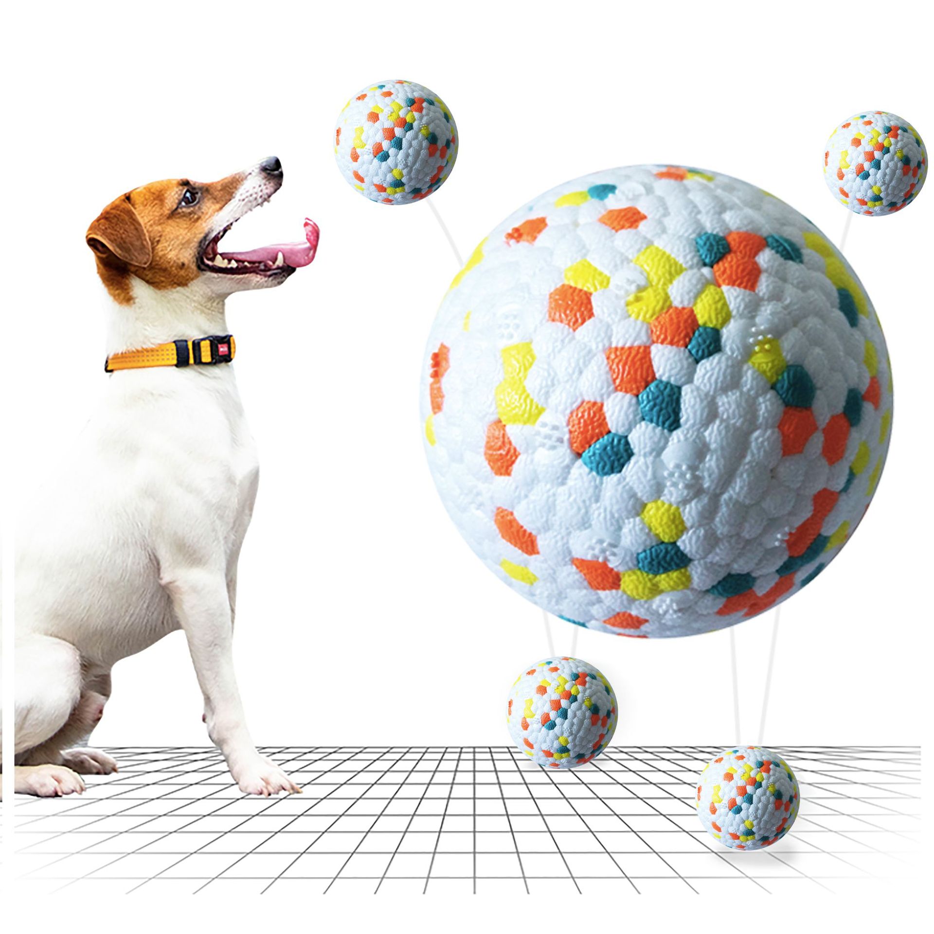 Dog Bite Resistant Molars Interactive Chew Ball