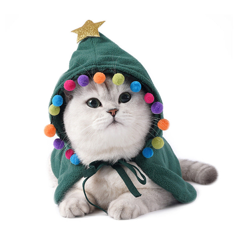 Cute Christmas Cloak Halloween Disguise Cat Costume