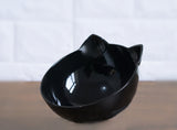 Inclined Food Cat Ear Oblique Mouth Transparent Single Pet Bowl