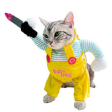 Cat Creative Yellow Knife Assassin Costume Clothing