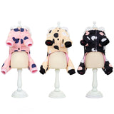Warm Big polka Dotted Four-Leg Cotton Coat