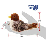 Electric Squeaky Simulation Bird Plush Pet Teasing With Feather