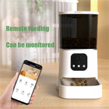 Automatic Smart Voice Recorder Feeder APP Control Timer Large Capacity Dispenser With WiFi