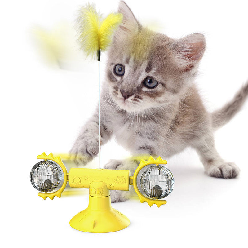 Rotating Windmill Multi-Function Itch Scratching Device Teeth Shining