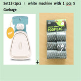 Pet Travel Foldable Pooper Scooper With 1 Roll Decomposable Bags Clean Pick Up Cleaner