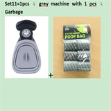 Pet Travel Foldable Pooper Scooper With 1 Roll Decomposable Bags Clean Pick Up Cleaner