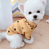 Pet Dotted Turtleneck Bottoming Shirt
