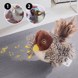 Electric Squeaky Simulation Bird Plush Pet Teasing With Feather