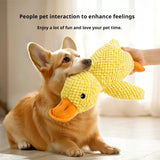 Calming Duck Plush Stuffed Chew Squeaky Teeth Cleaning Pillow