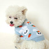 Bowknot Hollow Knit Pet Sweater