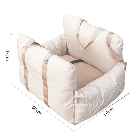 Linen Car Pet Safety Seat Front Bed
