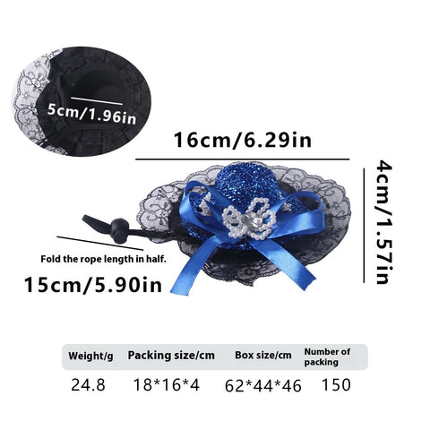 Pet Lace Hat Dress Up Hair